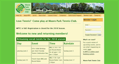 Desktop Screenshot of mooretennis.com